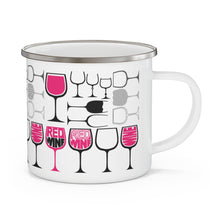 Load image into Gallery viewer, Red Wine Enamel Campfire Mug