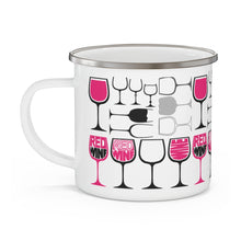 Load image into Gallery viewer, Red Wine Enamel Campfire Mug