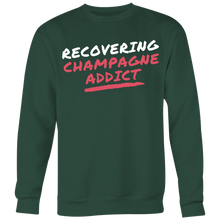 Load image into Gallery viewer, Recovering Champagne Addict Unisex Sweatshirt
